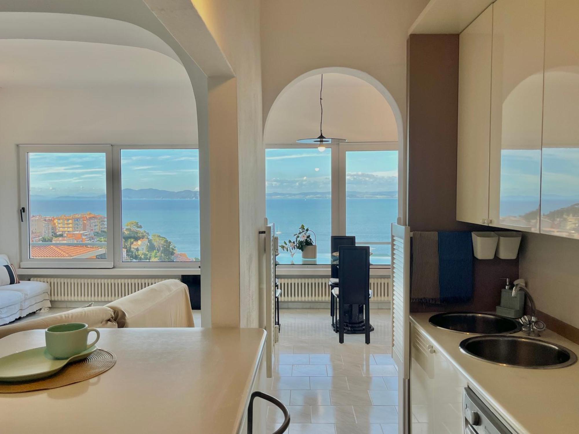 Porto Santo Stefano Vista Mare + Parcheggio Gratuito Apartment Bagian luar foto