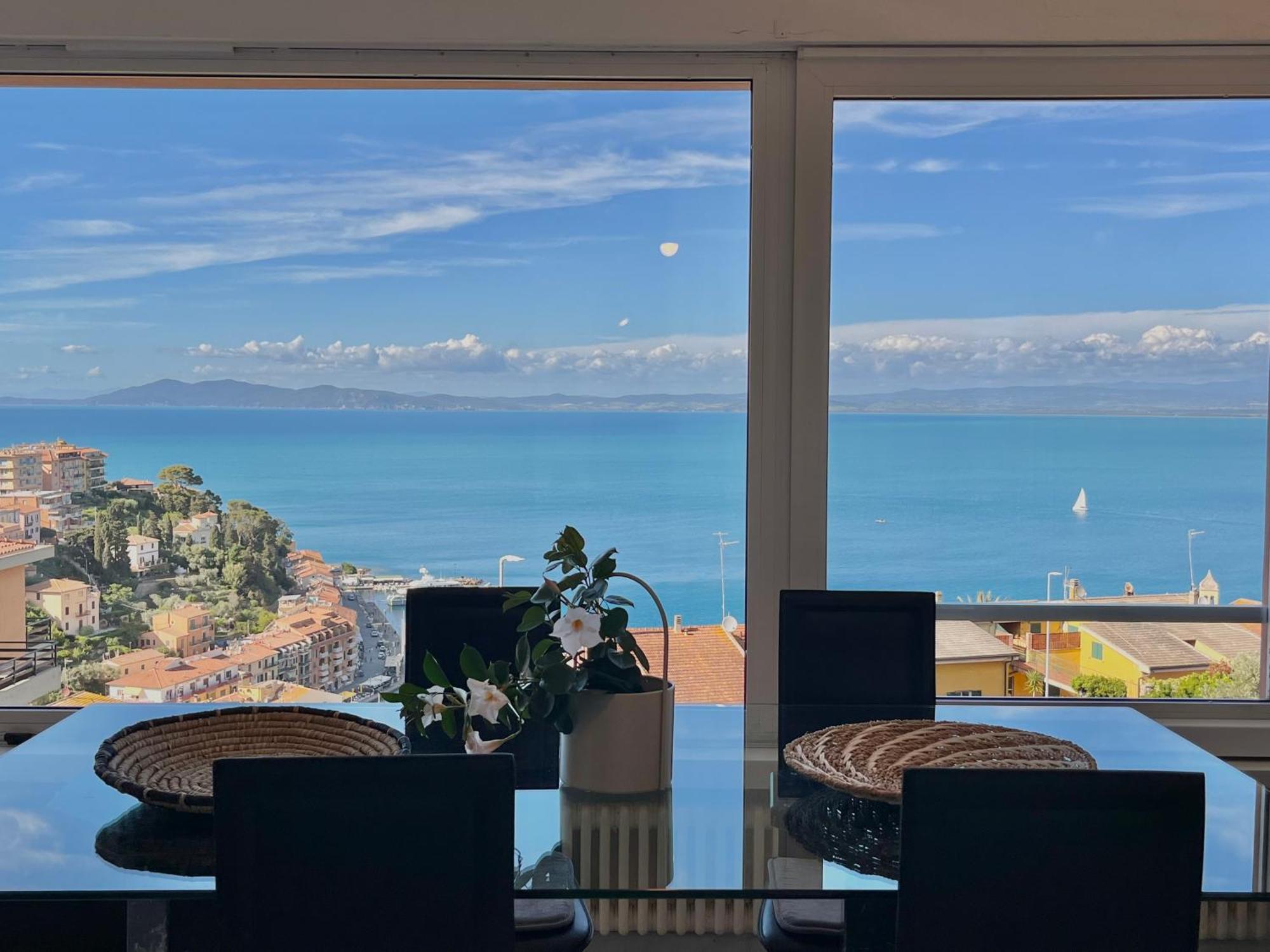 Porto Santo Stefano Vista Mare + Parcheggio Gratuito Apartment Bagian luar foto