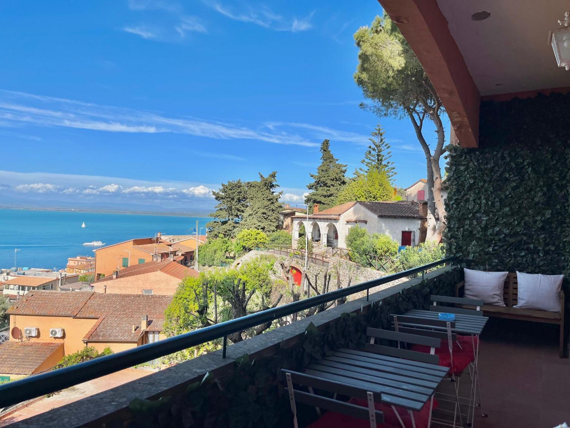 Porto Santo Stefano Vista Mare + Parcheggio Gratuito Apartment Bagian luar foto